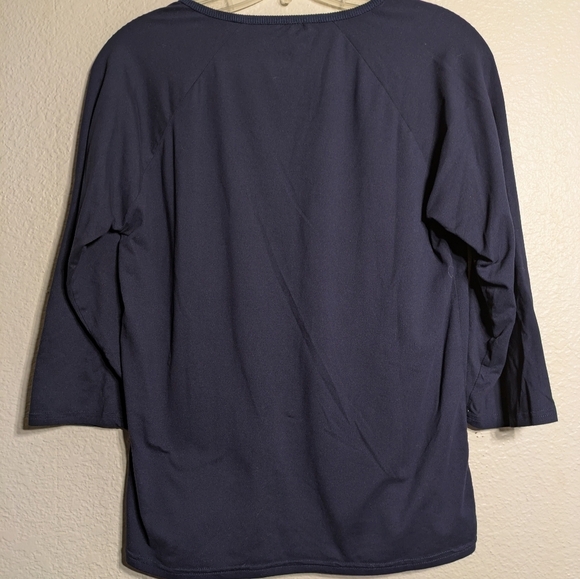 Lucky Brand Women's Navy Top Size S/P Pre-owned - Picture 7 of 8